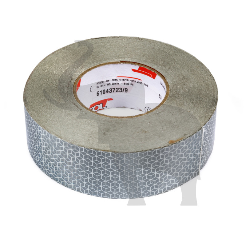 Світловідбиваюча стрічка біла SCHMITZ 921031 50 мм x 50 м [до жорстких бортів] ORIGINAL, фото 1