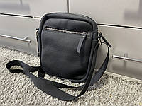 Компактная мужская сумка барсетка из натуральной кожи PS Leather