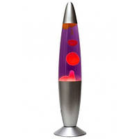 Лава лампа VIP БЕЗ ЗАПАХУ 34 см скло алюміній для дому та розвивваючих центрів. Лава лампа