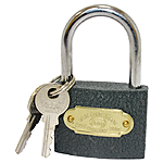 Замок навісний 38мм легкий 3 ключі
