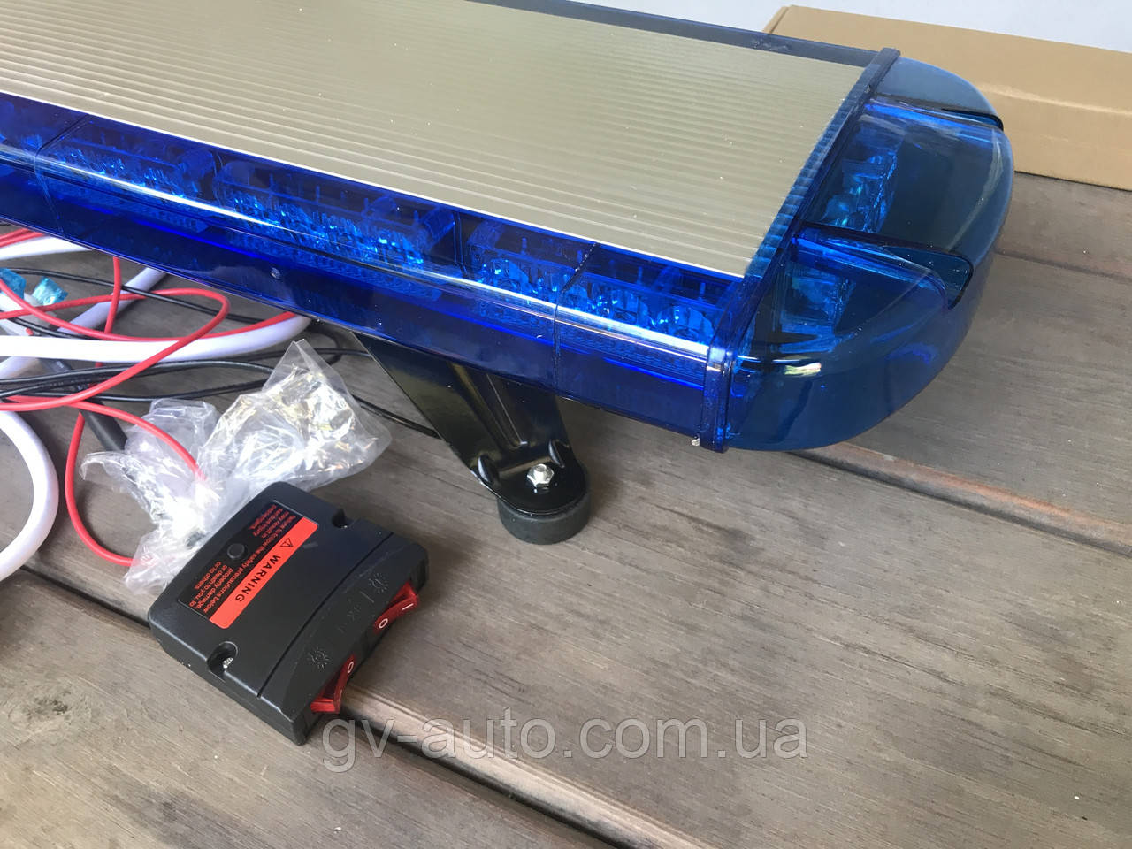 Проблесковая световая панель LED80-108 см. красно синяя - фото 6 - id-p55456968