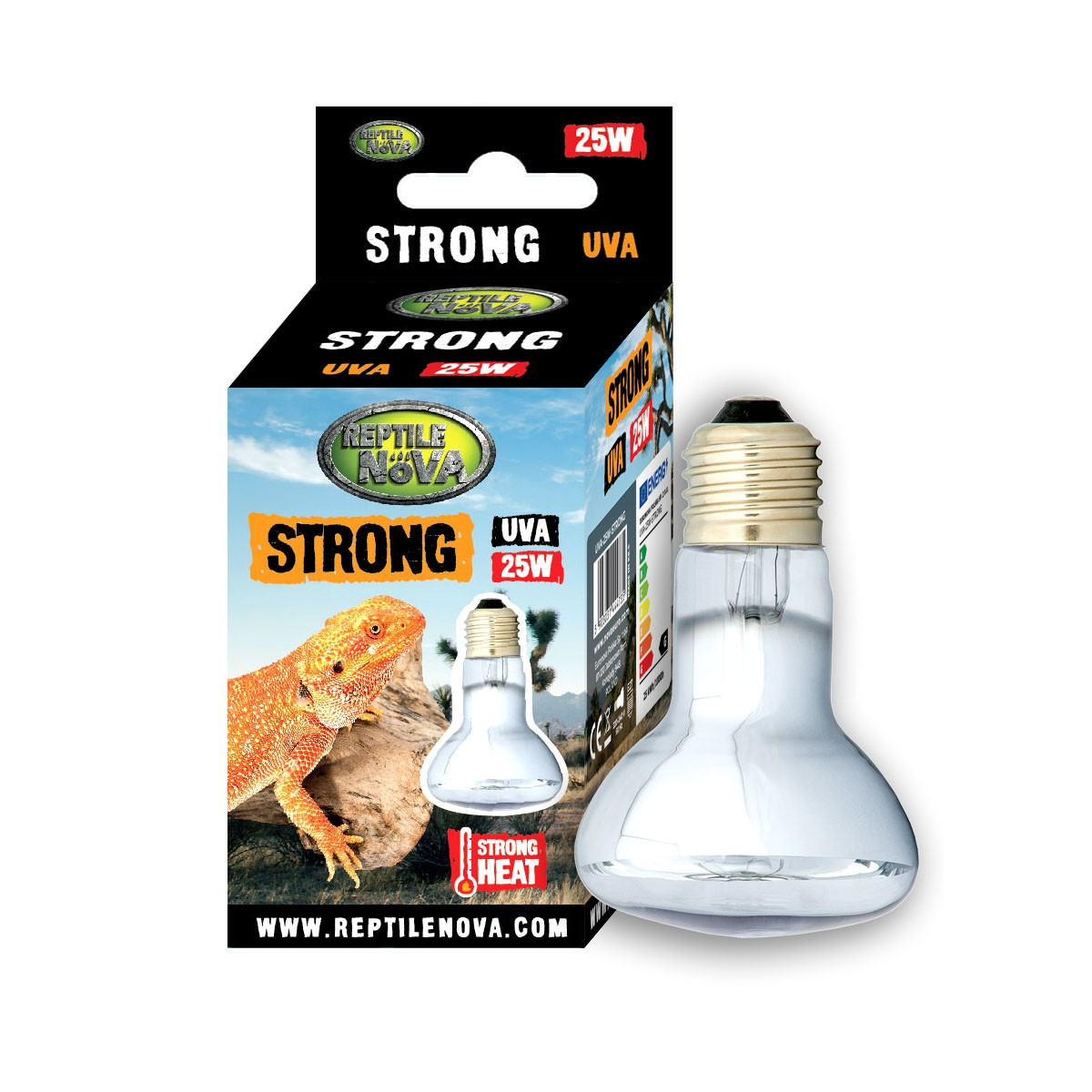 Нагревательная лампа UVA - REPTILE NOVA Strong 25 Вт (ID#1870461021 ...