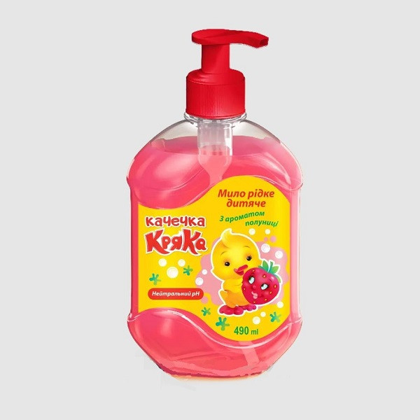 Мило рідке дитяче "Качечка Кряка" з ароматом полуниці 490ml