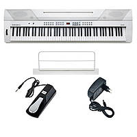 Цифрове піаніно Kurzweil KA-90 WH + стійка клавішна посилена, пюпітр, педаль сустейна, блок живлення