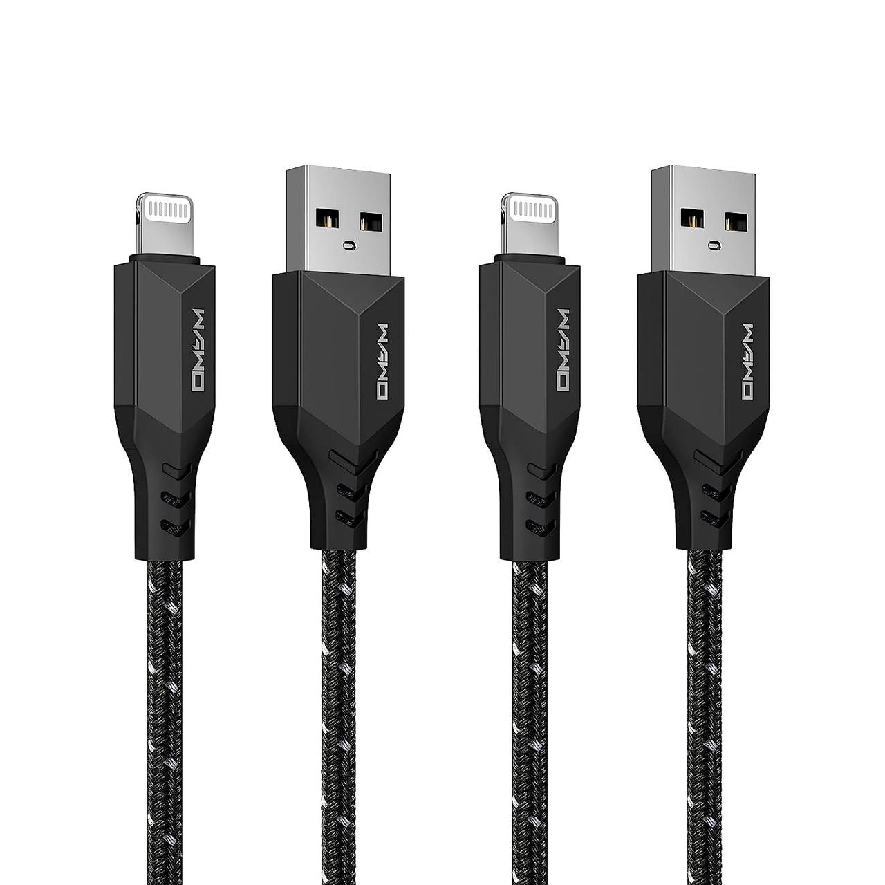 Кабель для зарядки iPhone WAWO, 2 м, 2 упаковки, кабель Lightning [остання сертифікація C89 Apple MFi], фото 1