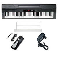 Цифровое пианино Kurzweil KA-90 + стойка клавишная усиленная, блок питания и педаль сустейна