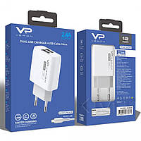 Мережевий ЗП Veron AC62M White + кабель Micro USB (AC62M White + MicroUSB)