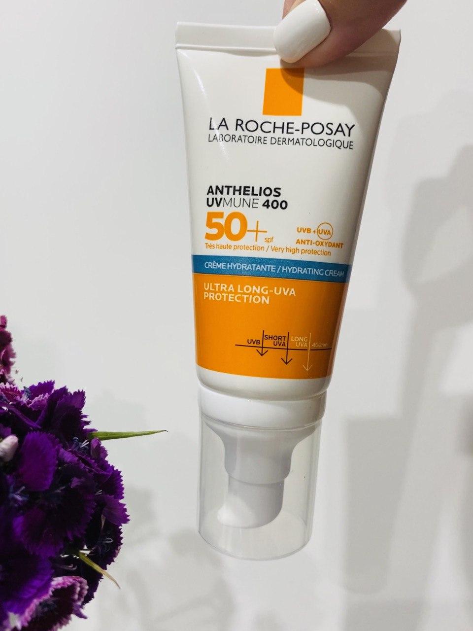 Солнцезащитный крем La Roche-Posay Anthelios Anthelios UVMune 400 SPF50+ Hydrating Cream, 50 мл - фото 2 - id-p1870463108