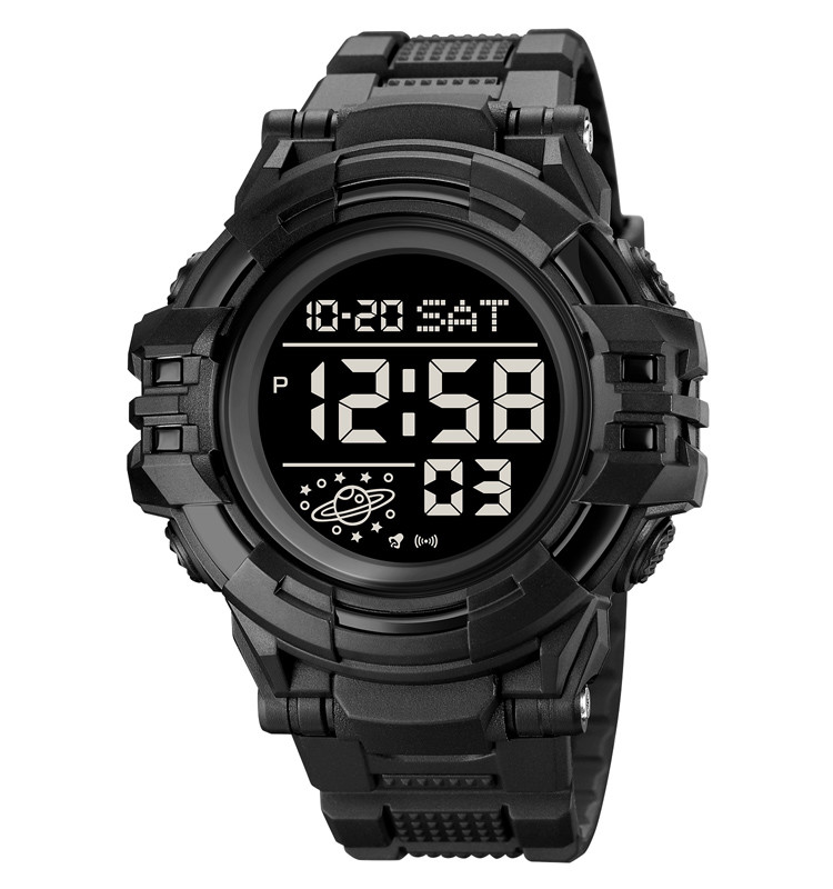 Skmei 2003 чоловічий спортивний годинник чорний/чорний, фото 1