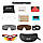 Сонцезахисні поляризаційні окуляри GUB 6500 [захист UV400+змінні лінзи] білі, фото 10