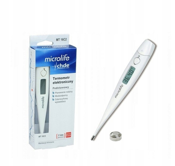 Термометр гінекологічний овуляційний Microlife MT 16C2 водонепроникний, точність, Швейцарія