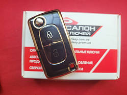 Чохол для ключа Ситроен TPU Black and Gold Суперякість