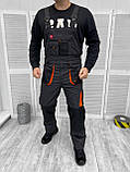 Спецодяг для механіків захисний комплект куртка та напівкомбінезон робочий спец костюм роба чоловіча для різноробітників польша, фото 3