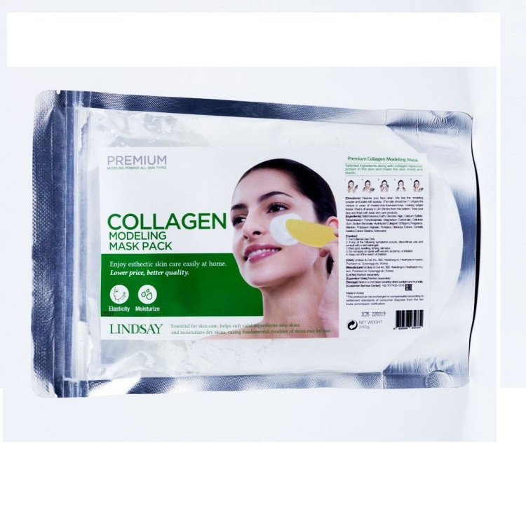 Альгінатна маска для обличчя із колагеном Lindsay Collagen Lifting Premium Modeling Mask 240 г