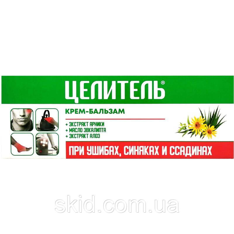 Крем-бальзам "Цілитель" при забиттях, синцях та саднах (70 г)