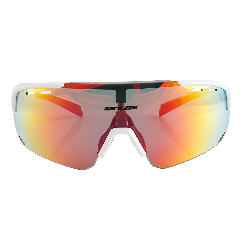 Сонцезахисні поляризаційні окуляри GUB 6500 [захист UV400+змінні лінзи] білі