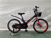 Детский велосипед магниевый MARS-2 Evoultion на спице 20 дюймов черно-красный