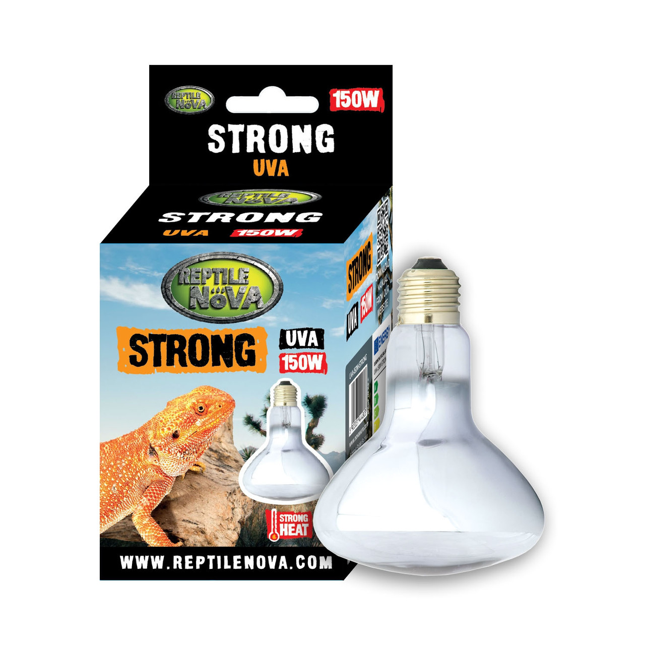 Обігрівальна лампа з УФ-випромінюванням - REPTILE NOVA Strong 150 Вт