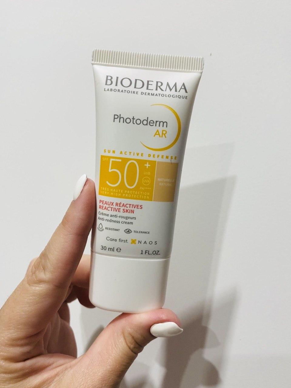 Bioderma Photoderm AR тонирующий защитный крем для чувствительной кожи подверженной покраснениям SPF 50+ - фото 5 - id-p1870473046