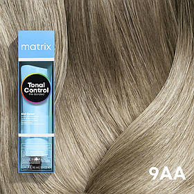 9AA (дуже світлий блонд глибокий попелястий) Гелевий тонер для волосся без аміаку Matrix Tonal Control Pre-Bonded,90ml