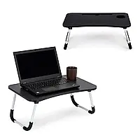 Підставка для ноутбука 60x40 см - чорний, Складна підставка для ноутбука, Регульована підставка для ноутбука