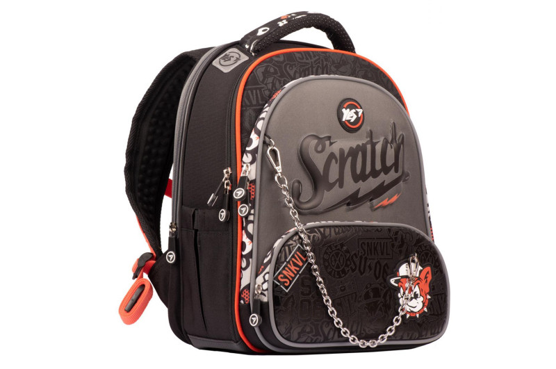 Модний рюкзак для хлопчика каркасний S-30 JUNO ULTRA Premium Scratch dog YES