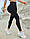 Жіночі спортивні лосини з пушапом-ефектом і перфорацією (чорні), фото 4