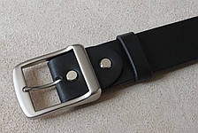 Шкіряний ремінь, ширина пряжки — 40 мм, колір — чорний, артикул СК 9038, фото 3