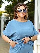 Базовий жіночий костюм, тканина "Жатка" 48, 50, 52, 54, 56, 58, 60, 62 розмір 48, фото 3