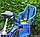 Дитяче велосипедне крісло JLD-01 з ручкою, ремінь безпеки, сірий колір, фото 5