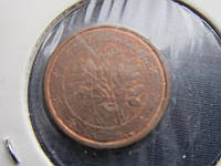 Монета 1 евроцент Германия 2012 А