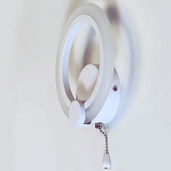 Круглий настінний Led світильник на  ламп цоколь  колір Білий Diasha A8022/1WH