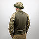LTM "Hawk" NyCo Combat Shirt Тактична бойова сорочка убакс UBACS Піксель військова сорочка убакс з липучками, фото 4