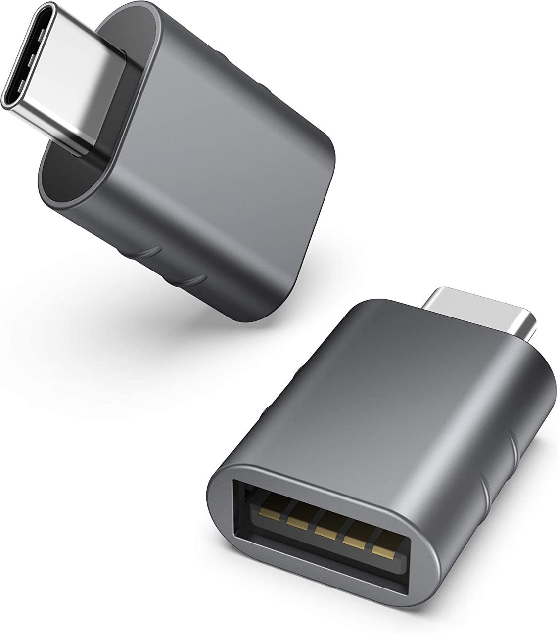 Перехідник USB C на USB у комплекті з 2 адаптерів USB C "тато" на USB3 "мама", фото 1