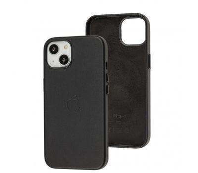 Чохол для IPhone Leather Case MagSafe Black