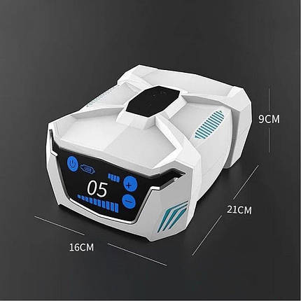 Компресор на акумуляторі, YINASI, двоканальний. Компресор для акваріума на акумуляторі. до 1000 л, фото 1