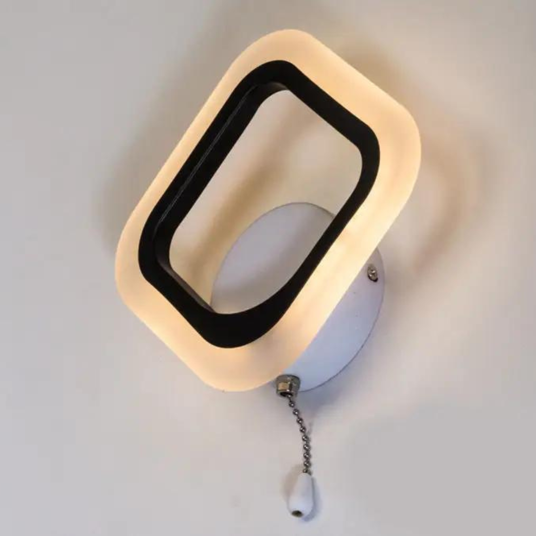 Квадратний настінний Led світильник на  ламп цоколь  колір Білий Diasha A8060/1WH