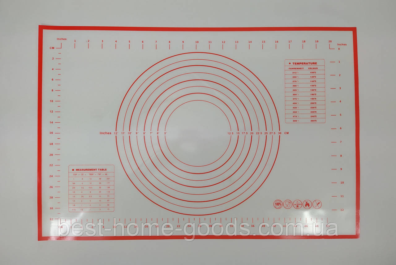 Силиконовый коврик для раскатывания теста 60 см * 40 см - фото 1 - id-p1241014216