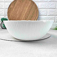 Великий білий салатник 23 см. Bormioli Rocco Coconut