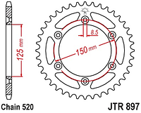 Звезда задняя JT JTR897.40SC