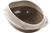 Пластиковый туалет Georplast Shuttle для кошек, 45x36x15.5 см, серый