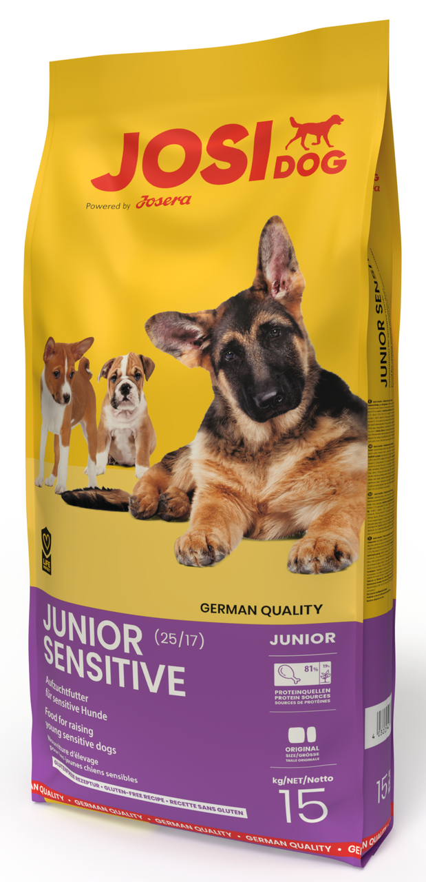 Сухий корм для цуценят з чутливим травленням JOSERA JosiDog Junior Sensitive 15 кг