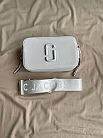 Женская сумка Marc Jacobs Total White турция Экокожа маленькая белая на плечо белый ремешок