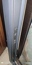 Вхідні металеві двері ПЗ — 260 Графі,белій мат Міністерство дверей 860пр, фото 3