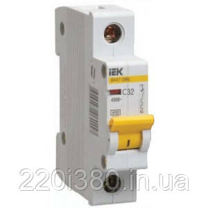 Автоматичний вимикач ВА47-29 1Р 5А 4,5 кА х-ка "З" ІЕК