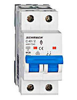 Автоматический выкл. 6кА 2Р 32А х-ка C Schrack