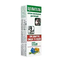Крем-бальзам дитячий "Цілитель" при забиттях, синцях та саднах 70г.