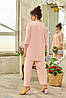 Легкий літній костюм з віскози пудрового кольору (сорочка та брюки мом) (58-60), фото 2