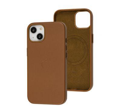 Чохол для IPhone Leather Case MagSafe Saddle Brown