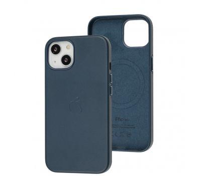 Чохол для IPhone Leather Case MagSafe Pacific Blue, фото 1